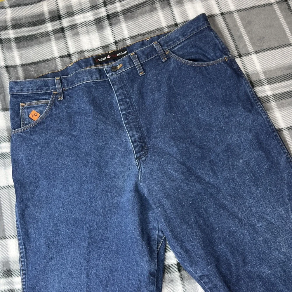 Wrangler Jeans Mens 44x32 FR 13 Original‎ FR13MWZ Flame Resistant Blue High Rise